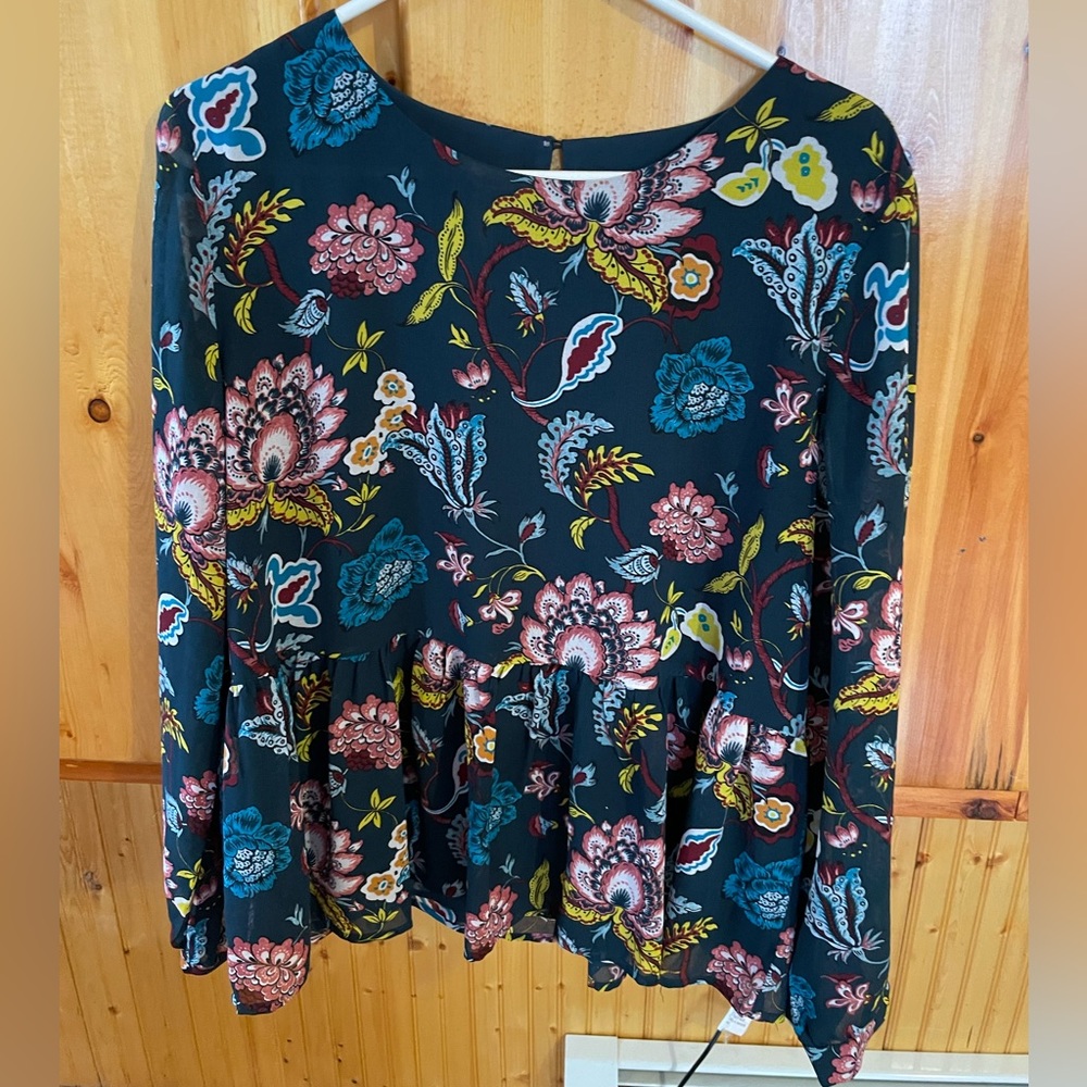 Loft peplum blouse size medium